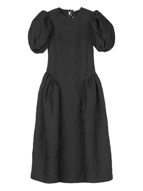 Cecilie Bahnsen matelassé puff-sleeve bali dress Black BALIDRESSLOBELIAMATELASSEBLACK