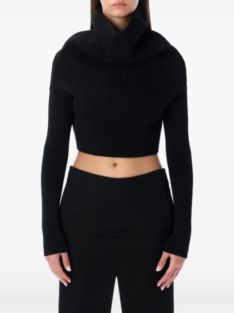 Rick Owens cowl-neck sweater Black RO02E4675KWVH
