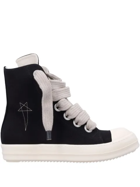 Rick Owens DRKSHDW lace-up zip sneakers Black DU02E7818DOM8W2
