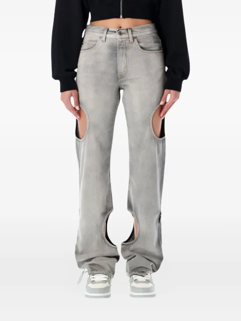Off-White Meteor cut-out jeans Grey OWYA06AF25DEN0011200