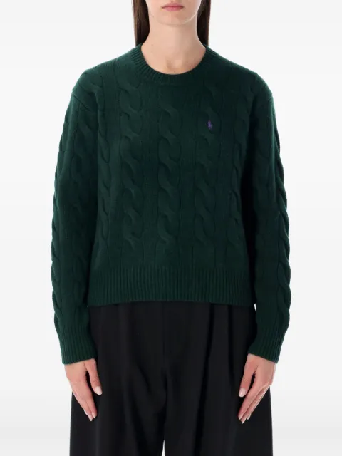 Polo Ralph Lauren cable logo knitwear Green 211A91216008