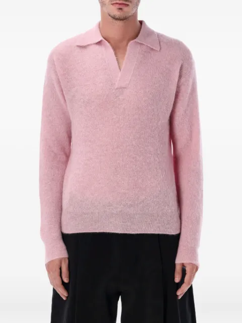 Auralee collared knitwear Pink A25AP02AK