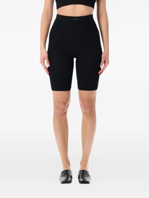 FEAR OF GOD ESSENTIALS waffle shorts Black 192HO257261FW