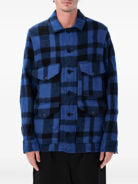 Junya Watanabe MAN checked shirt jacket Blue WPJ009051