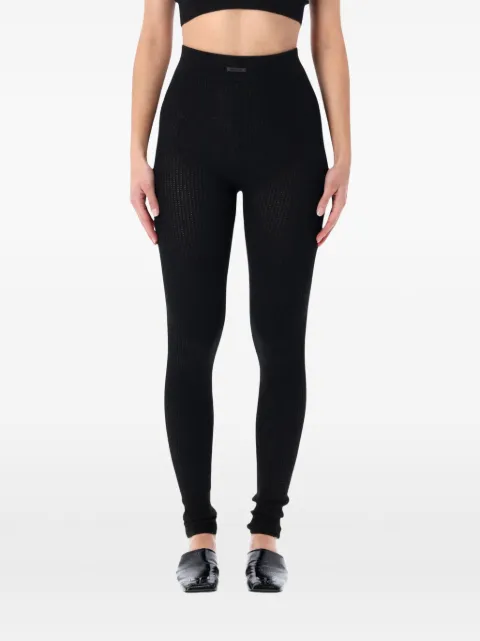FEAR OF GOD ESSENTIALS waffle leggings Black 192HO257271FWVINTAGEBLACK