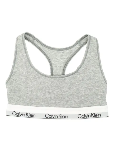 Calvin Klein logo-band bra Grey LV00QF8493P7A