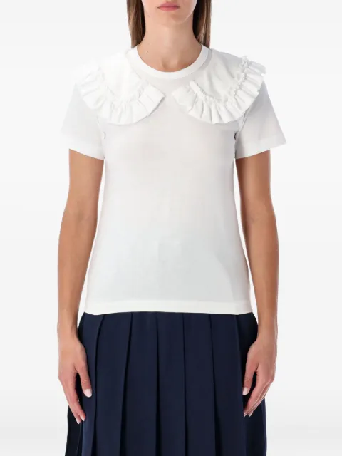 Comme Des Garçons Girl ruffled collar top White NPT011051