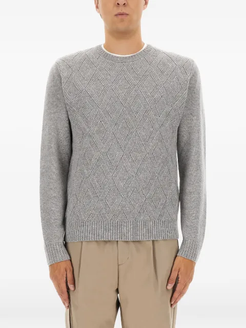 Herno diamond-pattern sweater Grey MG00028UR710369460