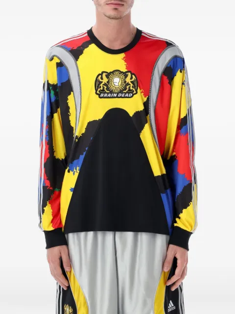 adidas x Brain Dead long-sleeves top Yellow JY7958