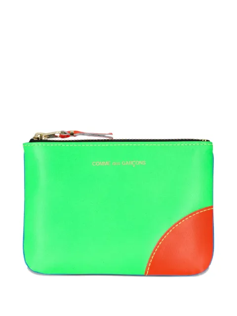 Comme Des Garçons Wallet Super Fluo zip wallet Green SA8100SF