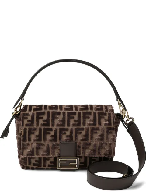 FENDI Mamma Baguette pattern tote bag Brown 8BR833AT14