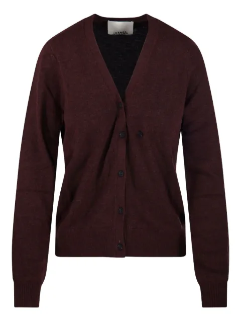 MARANT ÉTOILE button-front V-neck cardigan Red 25ACA0100FBB1L05I