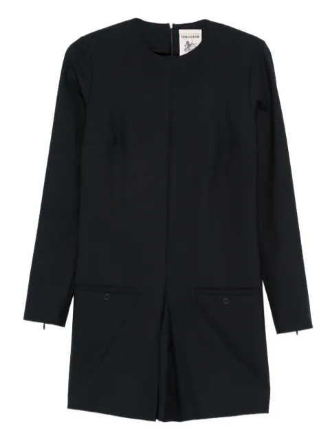Semicouture tailored playsuit Blue Y5WI07