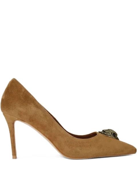 Kurt Geiger London 85mm Belgravia Eagle Court pointed heeld pumps Brown 3939933209
