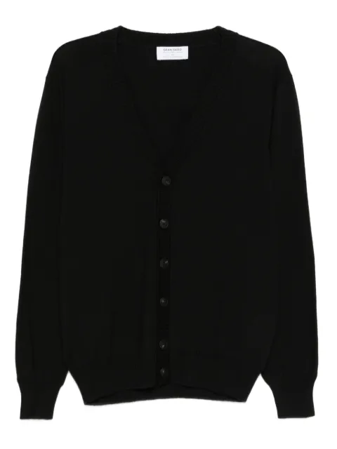 Gran Sasso button-up V-neck cardigan Black 5710414821099