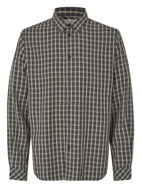 SAMSOE SAMSOE checked saryan shirt Black M25300006