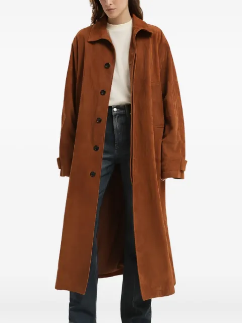 1989 STUDIO single-breasted corduroy coat Brown F04WLB006