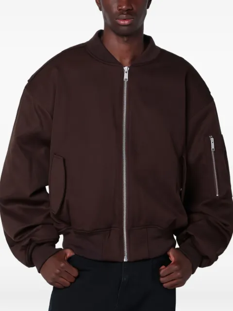 ENTIRE STUDIOS zip-pocket bomber jacket Brown ESUW251048DB