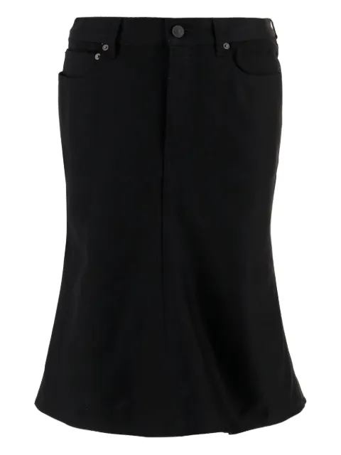 Balenciaga godet denim skirt Black 852330TTWA41000