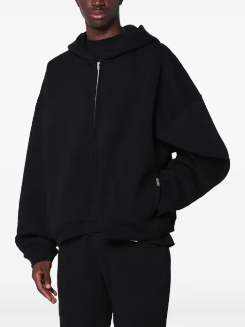 Represent zip-up hooded cardigan Black INM414