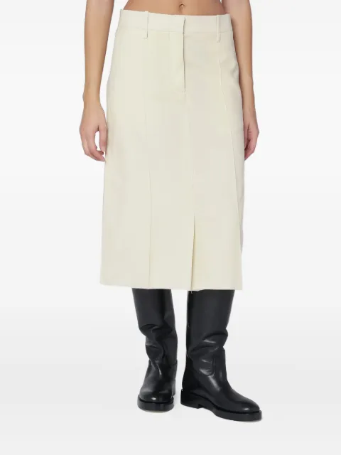 Jil Sander wool skirt Neutrals J01MA0165