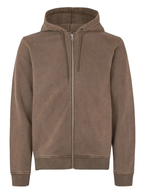 SAMSOE SAMSOE zip hoodie Brown M25300045
