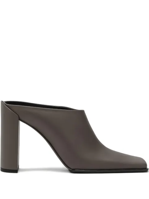 Alaïa 100mm Sabot heeled mules Brown AA3M2006I049