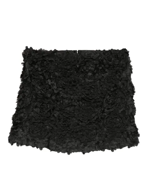 Merci ruffled top Black TOM026