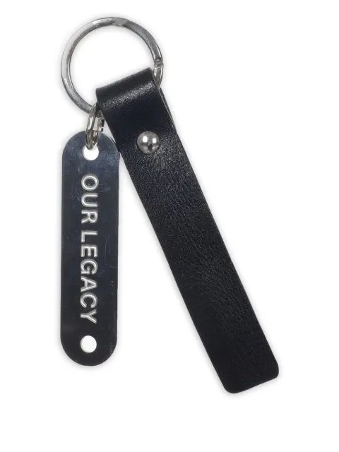 OUR LEGACY logo-lettering keyring Black A4258RB
