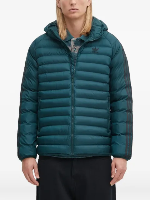 adidas hooded padded jacket Green JX4116