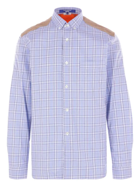 Junya Watanabe MAN checked quilted shirt Purple WPB012W251SAXNVWHXORANGE