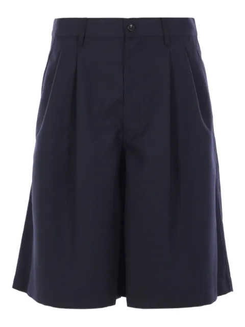 Comme Des Garçons Shirt double pleats darted shorts Blue FPP003W252NAVY