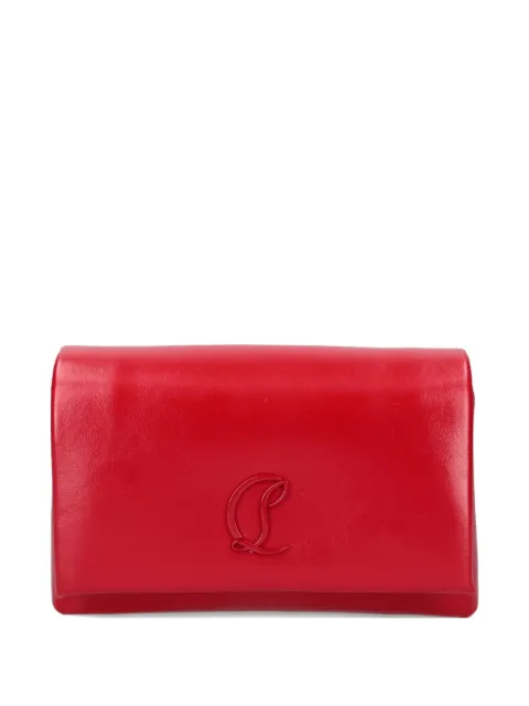 Christian Louboutin logo-embossed chain-strap shoulder bag Red 3255266R251