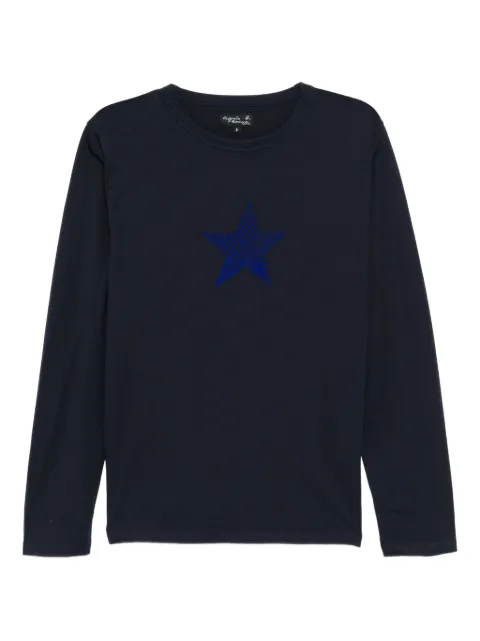 agnès b. Etoile cotton T-shirt Blue ECI2SFH1