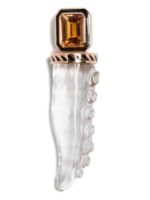 Dezso 18K rose gold Tentacle multi-stone pendant Pink WTCEMCTECRC