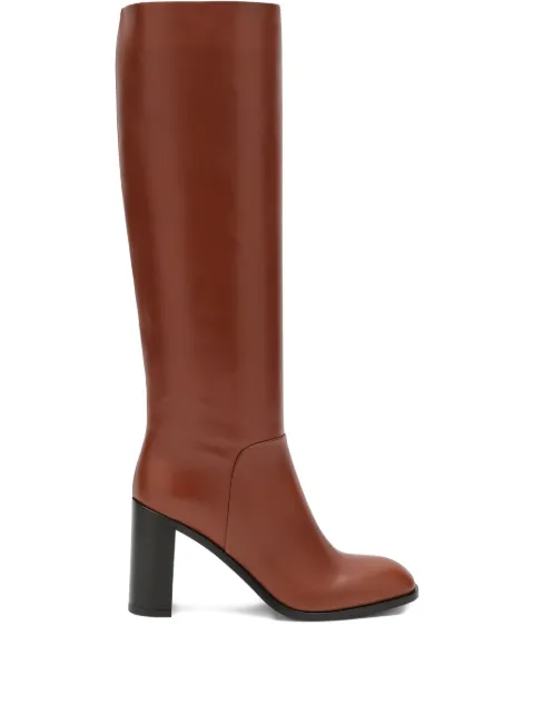 Sartore 90mm leather knee-high boots Brown SR3047LE