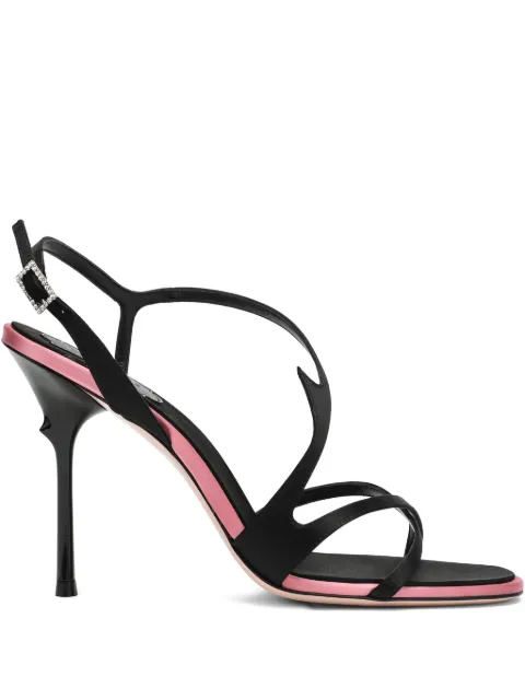 Roger Vivier 100mm Epine strap heeled sandals Black RVW79743720