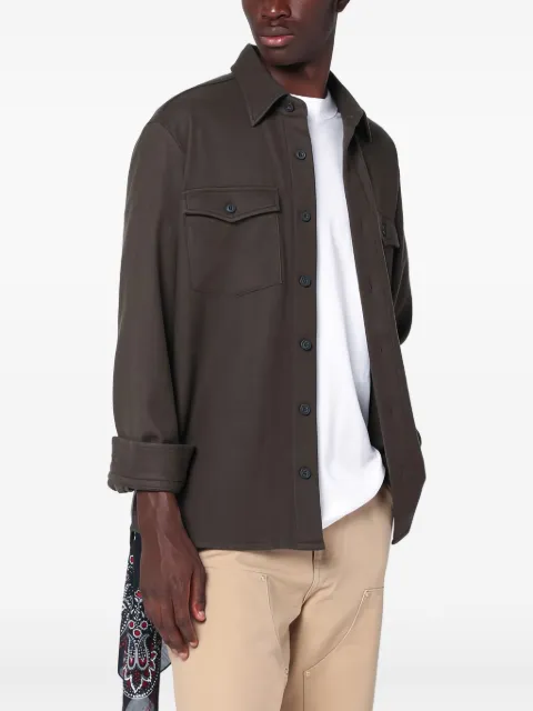 Destin pocket long-sleeve shirt Brown ROLFSOWO