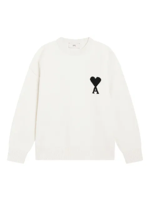 AMI Paris Ami de Coeur sweater Neutrals UKS838U018