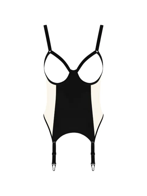 Maison Close Pure Tentation cut-out bodysuit Black 563852