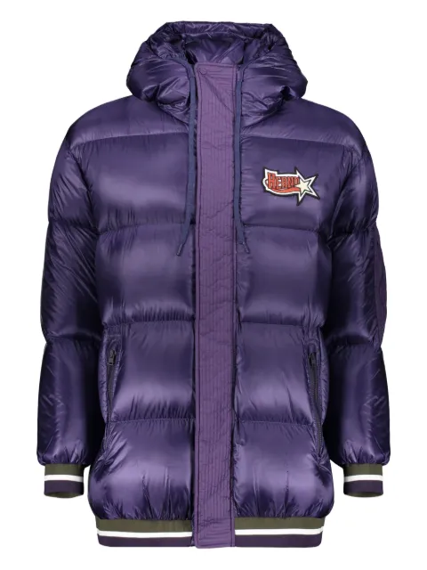 Herno drawstring-hood quilted jacket Purple PI001065U12020