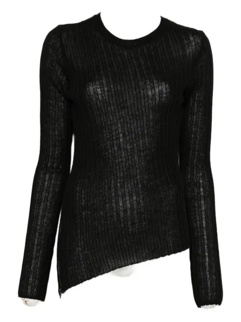 Yohji Yamamoto ribbed-knit jumper Black FLK11195
