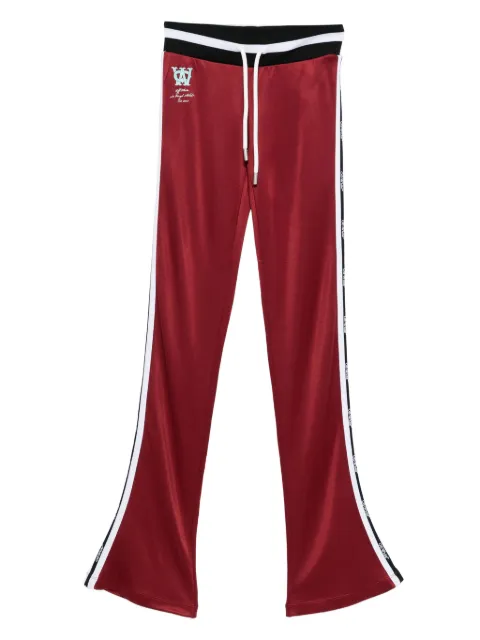 Off-White logo-detailing striped track pants Red OWCJ007F25JER0012670