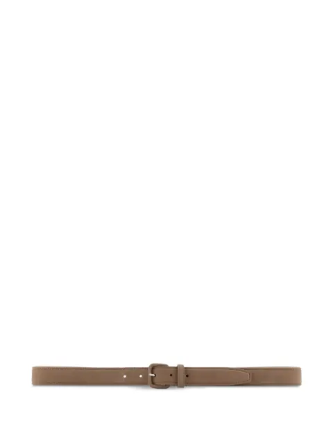 Giorgio Armani suede buckle belt Brown Y2S515YS85E