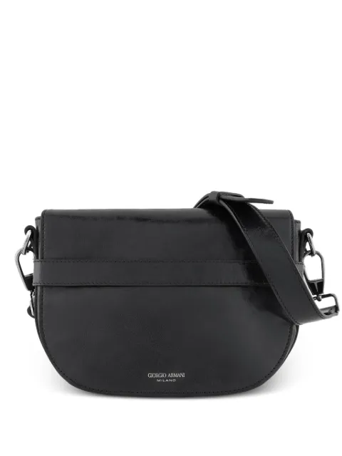 Giorgio Armani buckle strap shoulder bag Black Y2M281YS79J