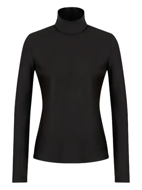 Giorgio Armani long-sleeve turtleneck top Black GW000278TE10101