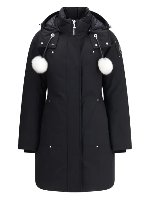 Moose Knuckles Stirling pompom hooded parka Black M35LP203S