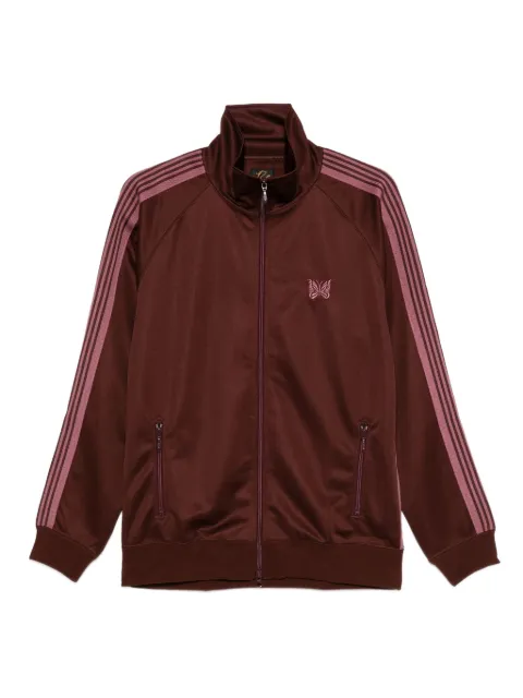 Needles striped zip jacket Brown RW314ABROWN