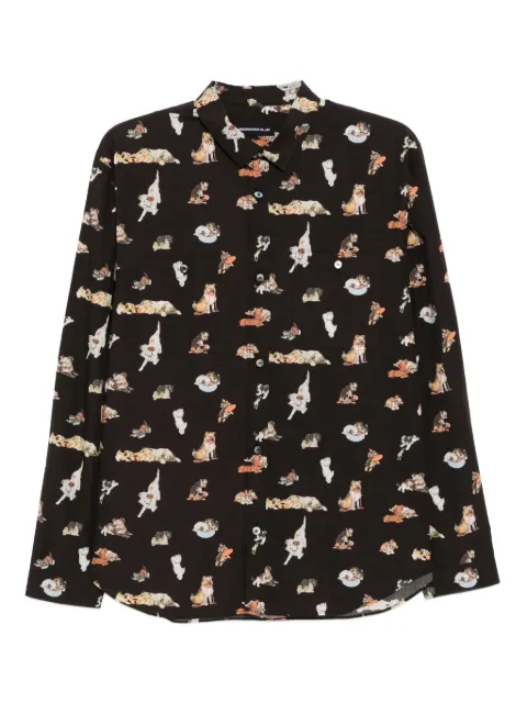 Undercover graphic-print shirt Brown UC2E44011