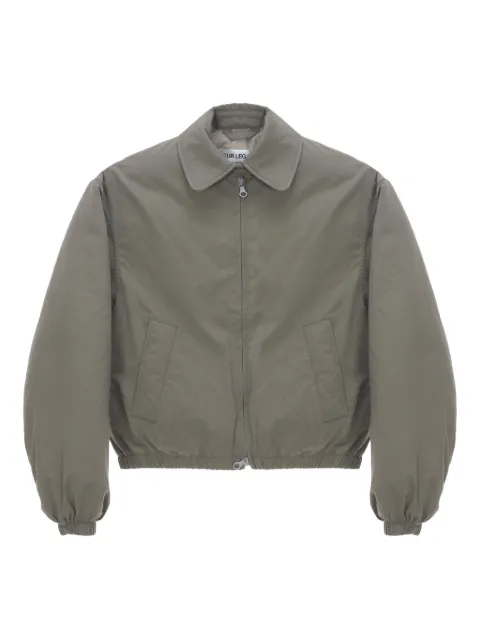 OUR LEGACY zip-up elasticated-cuff jacket Green W4251CS